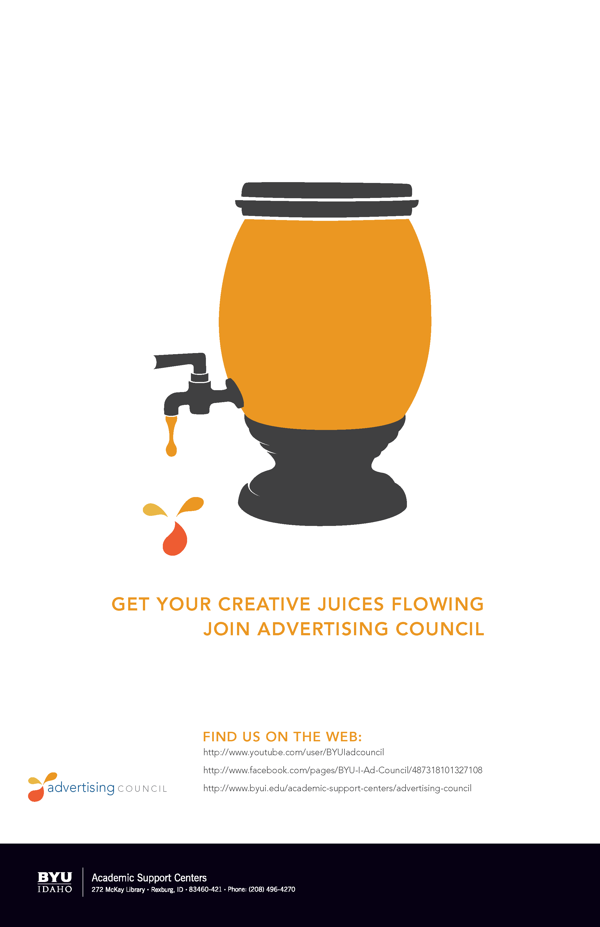 Self-Promotional Poster Advertising Council Ad